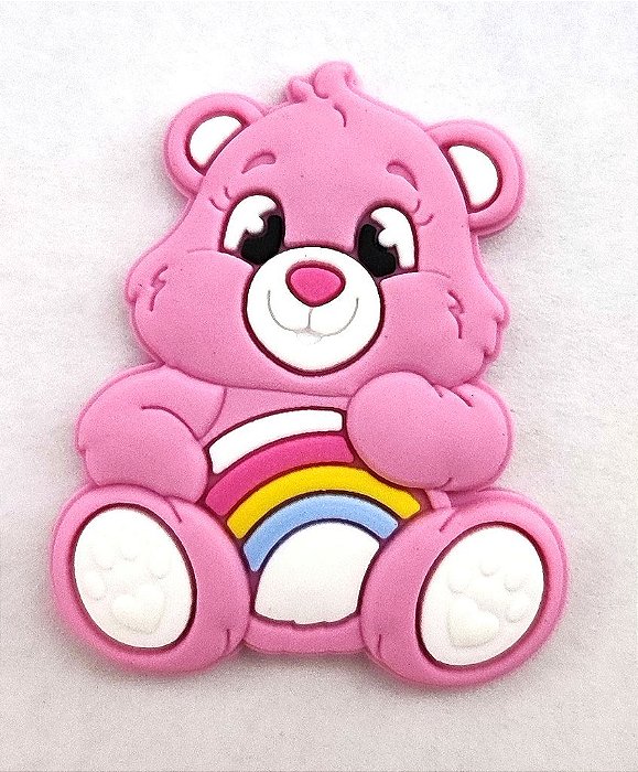 Aplique Emborrachado Ursinho Rosa