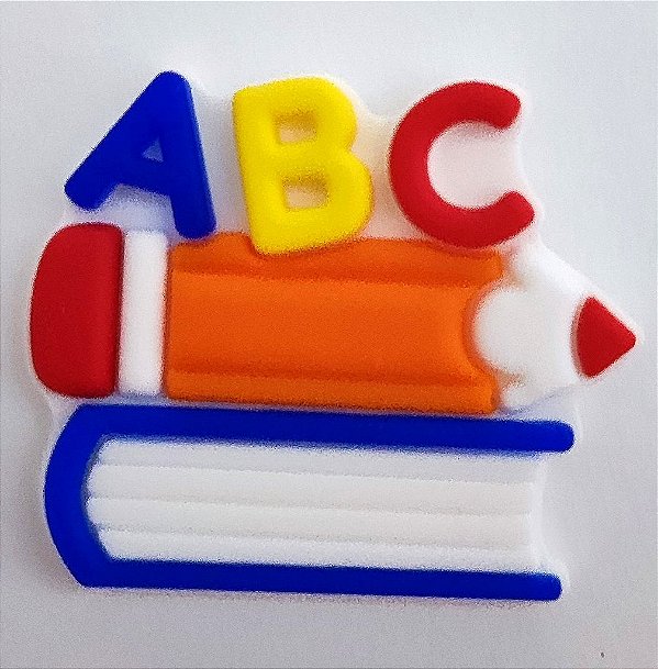 Aplique Emborrachado Caderno Lápis