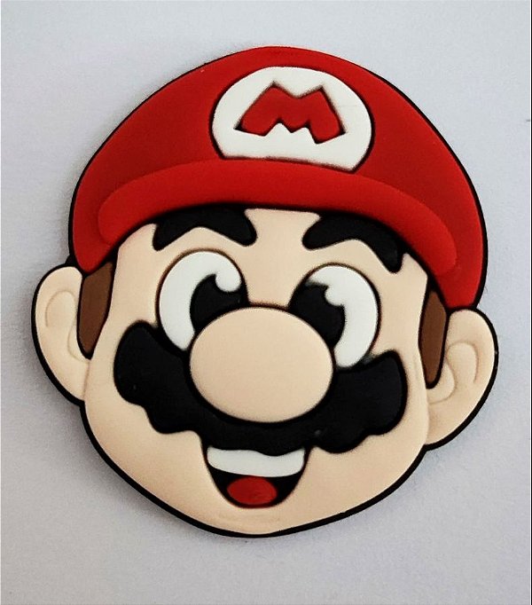 Aplique Emborrachado Rosto Mario