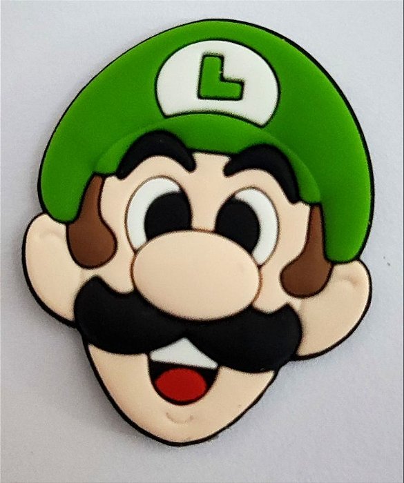 Aplique Emborrachado Rosto Luigi