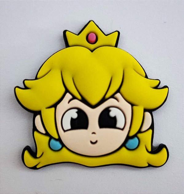 Aplique Emborrachado Rosto Princesa Peach
