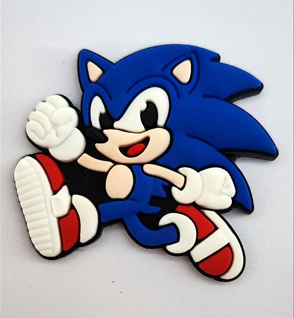 Aplique Emborrachado Sonic Correndo