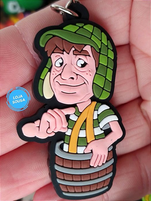 Chaveiro Emborrachado Chaves no Barril