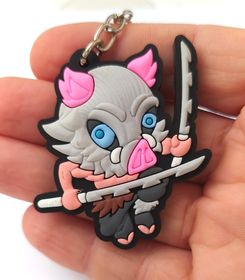 Chaveiro Emborrachado Demon Slayer New Inosuke