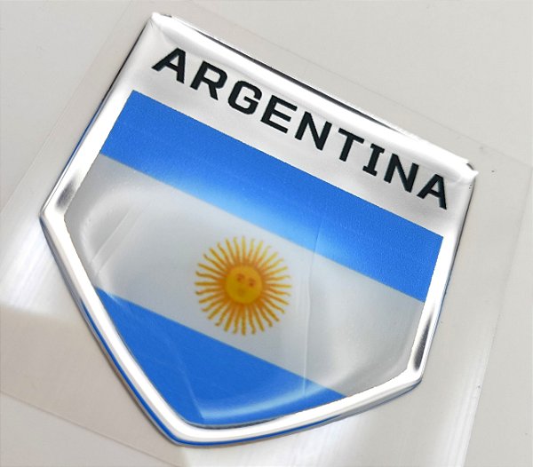 Adesivo Resinado Escudo País Argentina