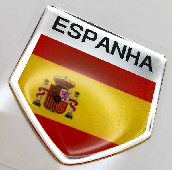 Adesivo Resinado Escudo País Espanha