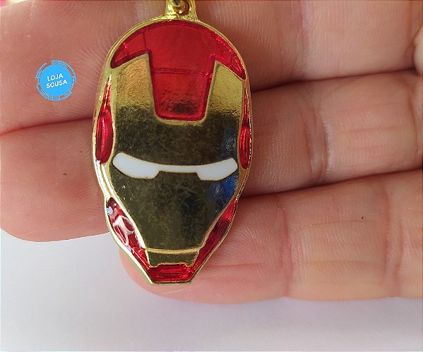 Chaveiro Metal Capacete Homem de Ferro Iron Man