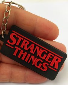 Chaveiro Emborrachado Logo Stranger Things