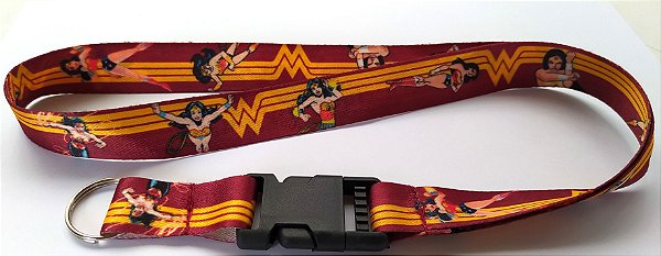 Cordão com Engate Rápido Mulher Maravilha
