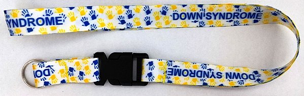 Cordão Fecho Engate Rápido Crachá Síndrome de Down
