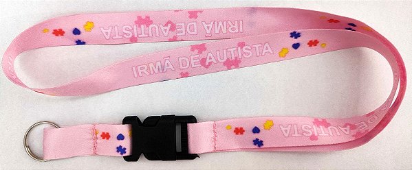 Cordão com Engate Rápido Autismo Irmã de Autista