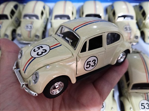 Miniatura Carro Carrinho Fusca 53 Metal 12 cm