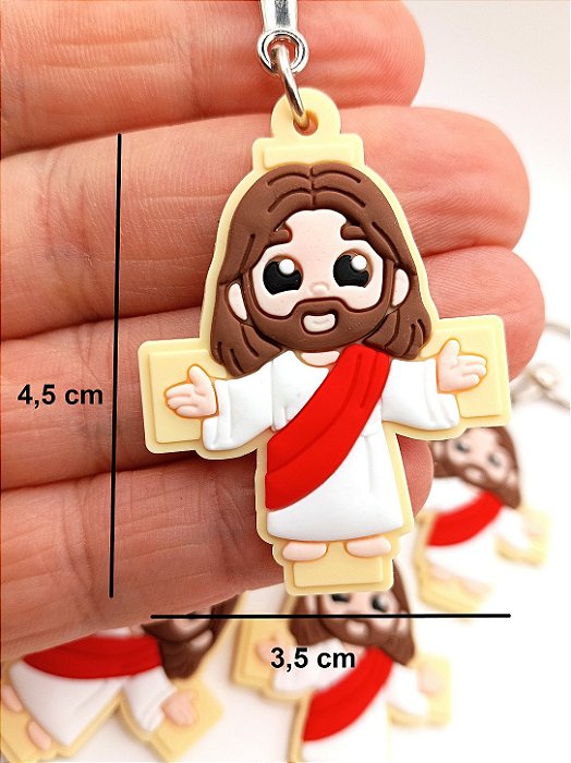 Chaveiro Emborrachado Jesus Cristo