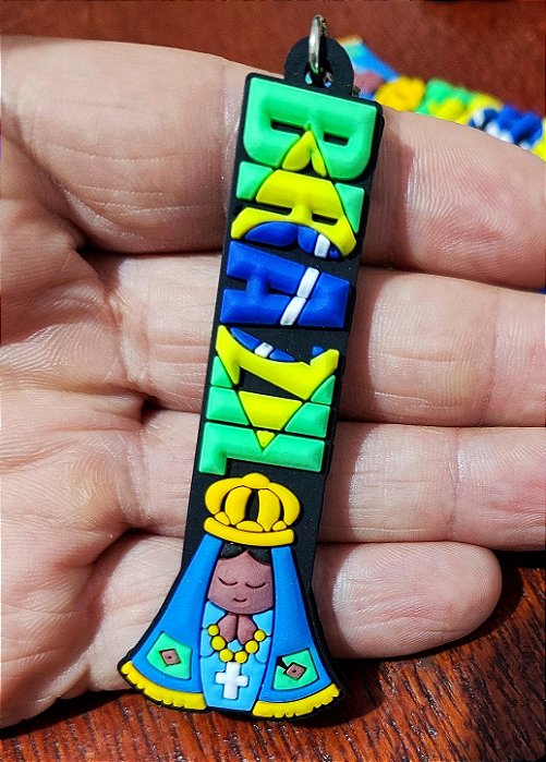 Chaveiro Emborrachado Nossa Senhora Aparecida