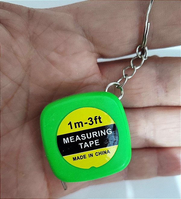 Chaveiro Mini Trena 1 Metro Verde