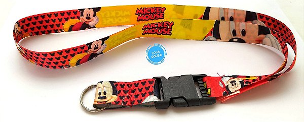 Cordão com Engate Rápido Mickey
