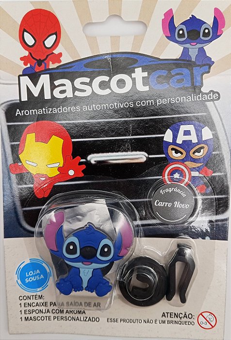 Cheirinho Aromatizador Aroma Carro Novo Stitch