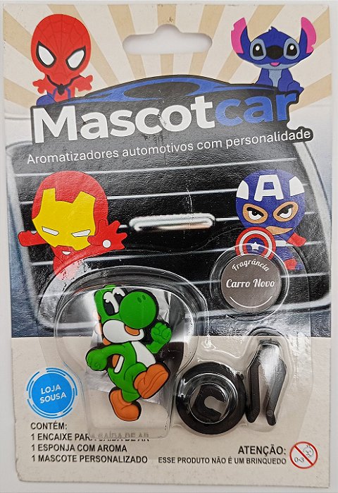 Cheirinho Aromatizador Aroma Carro Novo Mario Yoshi