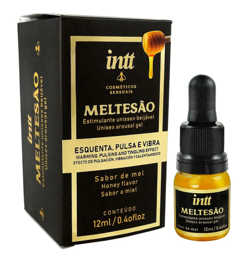 Meltesão Estimulante Unissex Beijável que Esquenta, Pulsa e Vibra 12ml Intt