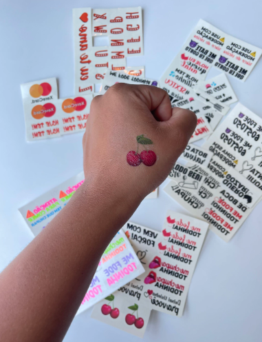 Tatuagem Temporária Brilha no Escuro -Unitária