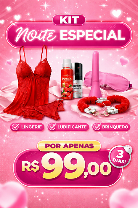 Kit Lingerie + Lubrificante + Brinquedinho
