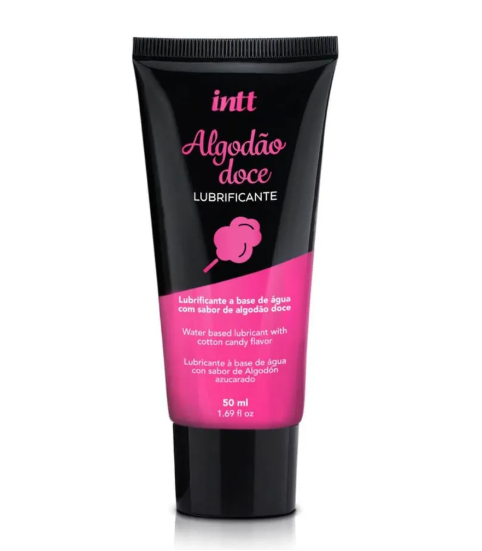 Lubrificante a Base de Água Sabor Algodão Doce 50ml Intt