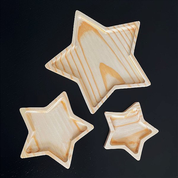 Trio Petisqueira Estrela - 3 peças