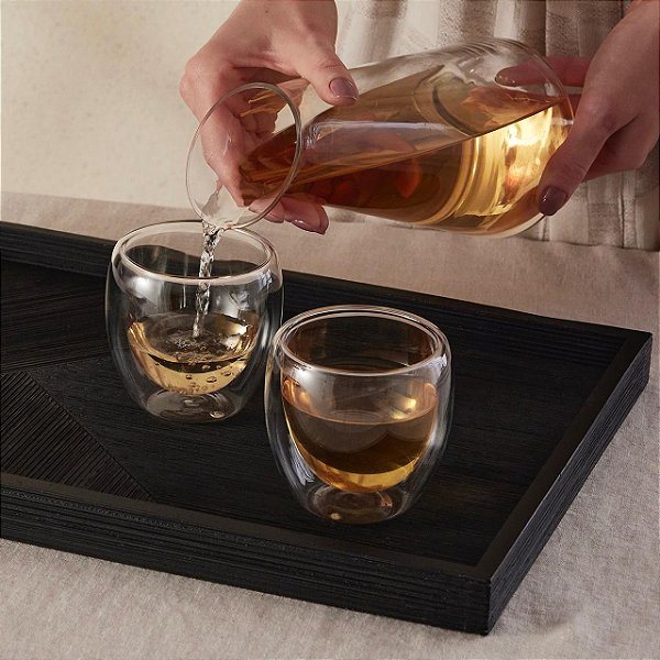 Copo Clear Parede Dupla - 70 ml