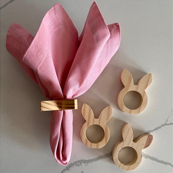 Argola para Guardanapo Orelhas - 4 peças