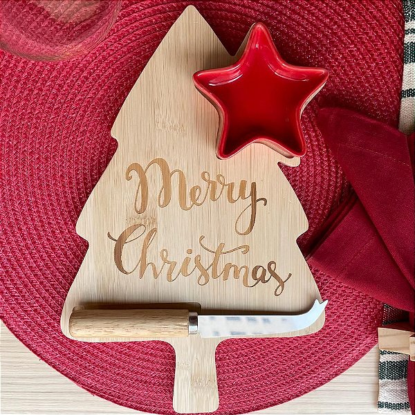 Tábua Pinheiro c/ Petisqueira e Faca - 3 peças