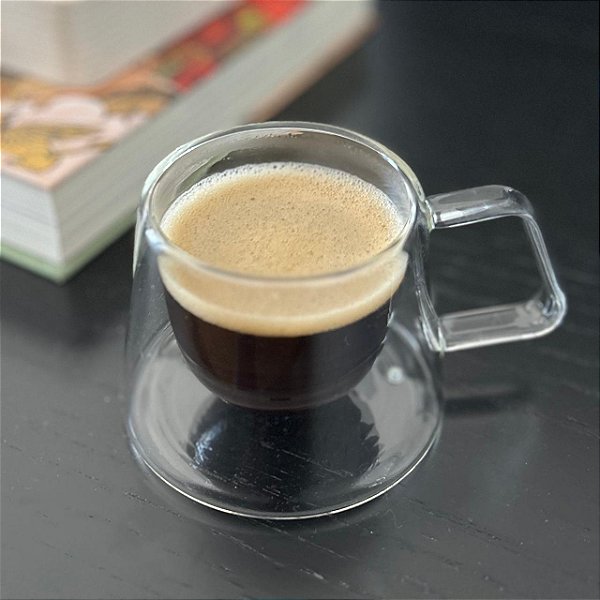 Xícara Clear Parede Dupla 180ml