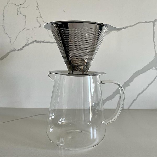 Cafeteira Clear com Filtro em Inox 750ml