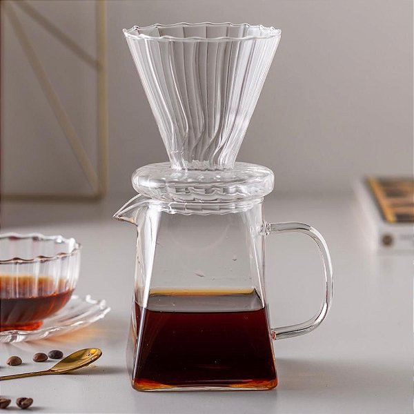 Cafeteira c/ Filtro Canelado 500ml