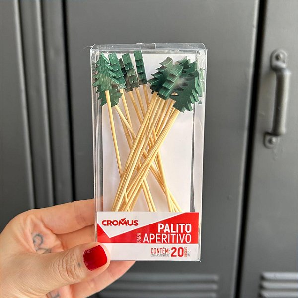 Palito p/ Aperitivo Pinheiro - 20 peças