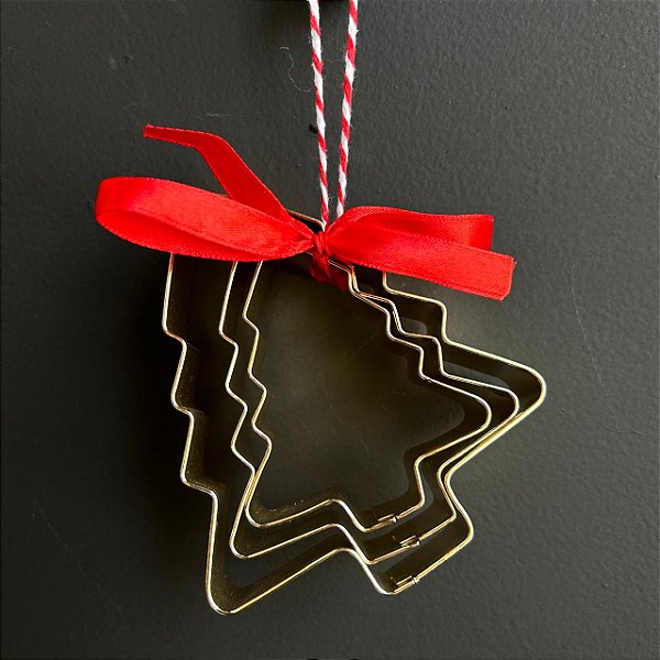 Cortadores p/ Biscoito Pinheiro - 3 peças