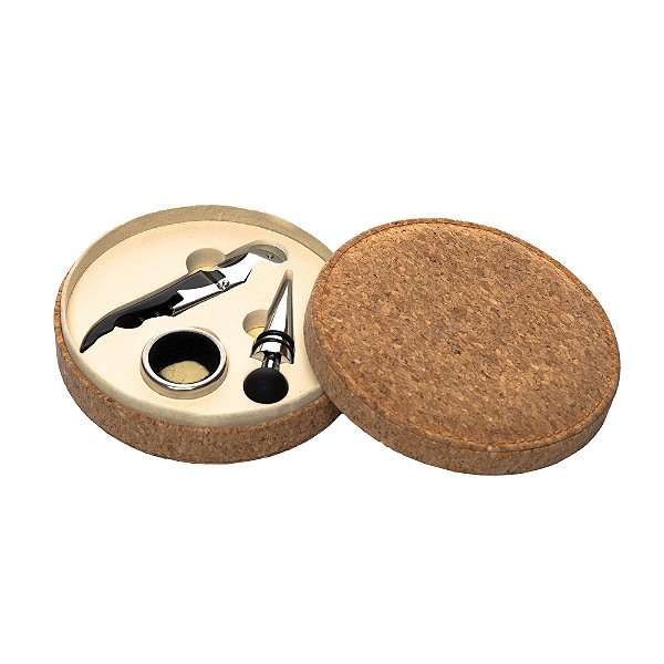 Acessórios p/ Vinho Cork - 3 peças