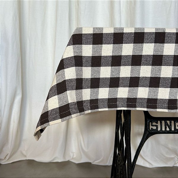 Toalha de Mesa Chess Café 90 cm x 90 cm