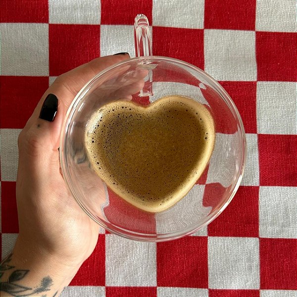 Xícara p/ Chá Parede Dupla Heart 230ml