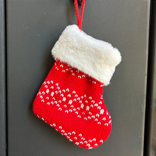 Enfeite p/ Árvore Meia Tricot