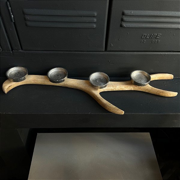 Porta Velas Galho 58 cm