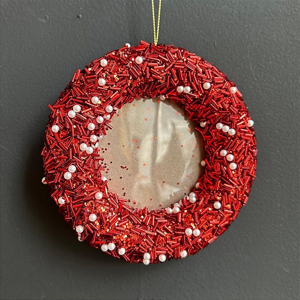 Enfeite p/ Árvore Porta Retrato Red