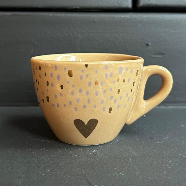 Xícara Gold Heart