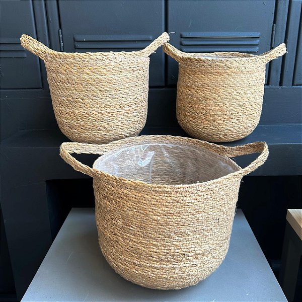 Cachepot Farm Sea Grass - 3 peças