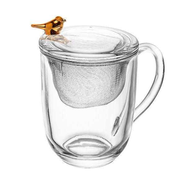 Caneca c/ Tampa e Filtro Bird 350ml