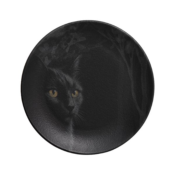 Prato Sobremesa Black Cat