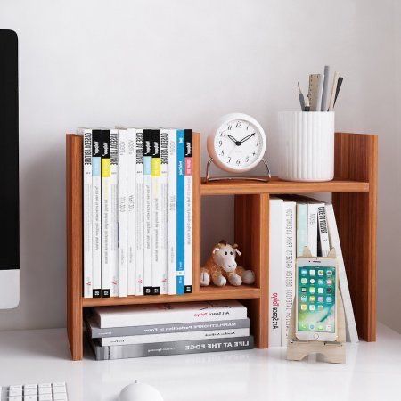 Suporte de Livros em madeira para mesa - Organizador de obejtos para Mesa - 100% MDF - Escolha a cor