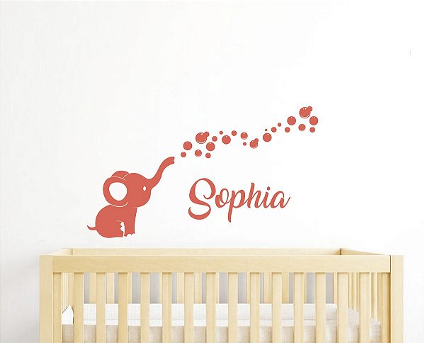 Kit Adesivos de Parede - Decoração de quarto infantil - Elefante