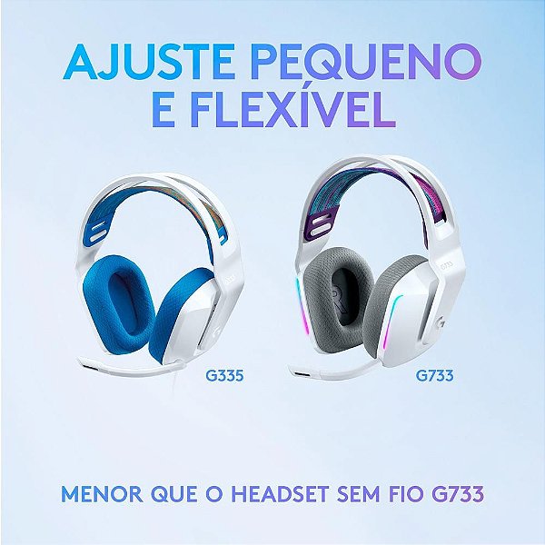 Fone de Ouvido Gamer Logitech G335 - Branco - BRS