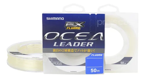 Linha Fluorocarbon Shimano Ocea Leader 50m (Escolha a Libragem)