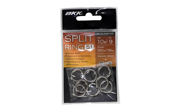 Argola Split Ring-51 tamanho 10 Pacote c/ 09un - 136kg